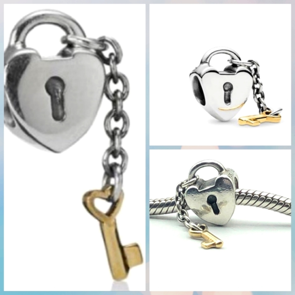 Pandora lock and key charm